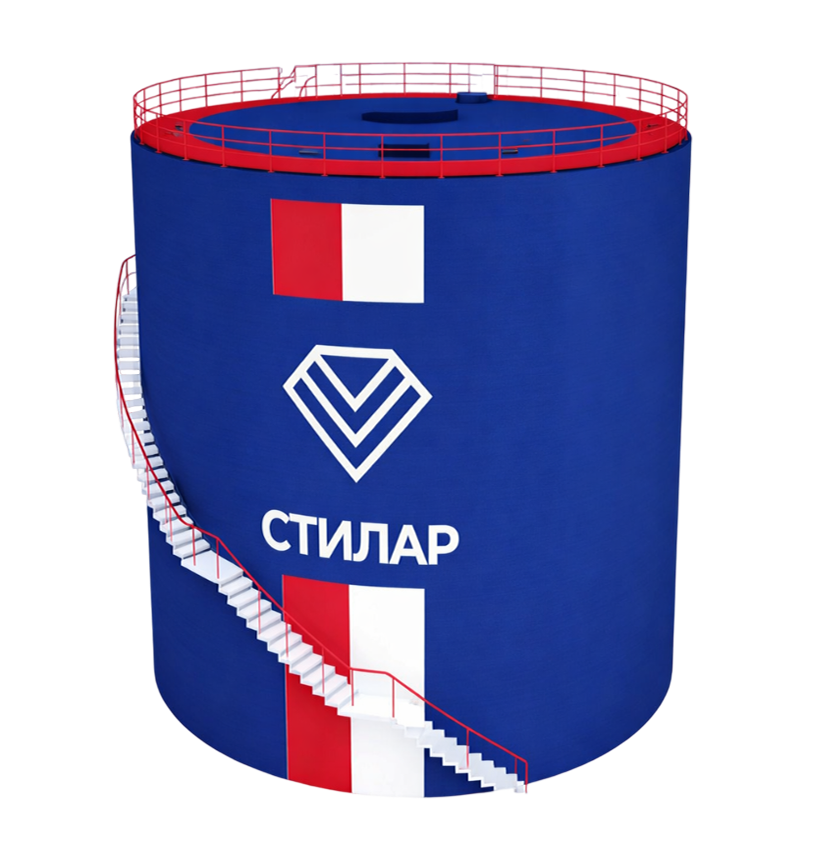 Цельносварной резервуар РВС  50 м³ от завода-производителя